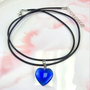 Natural Stone Heart Pendant Necklace​